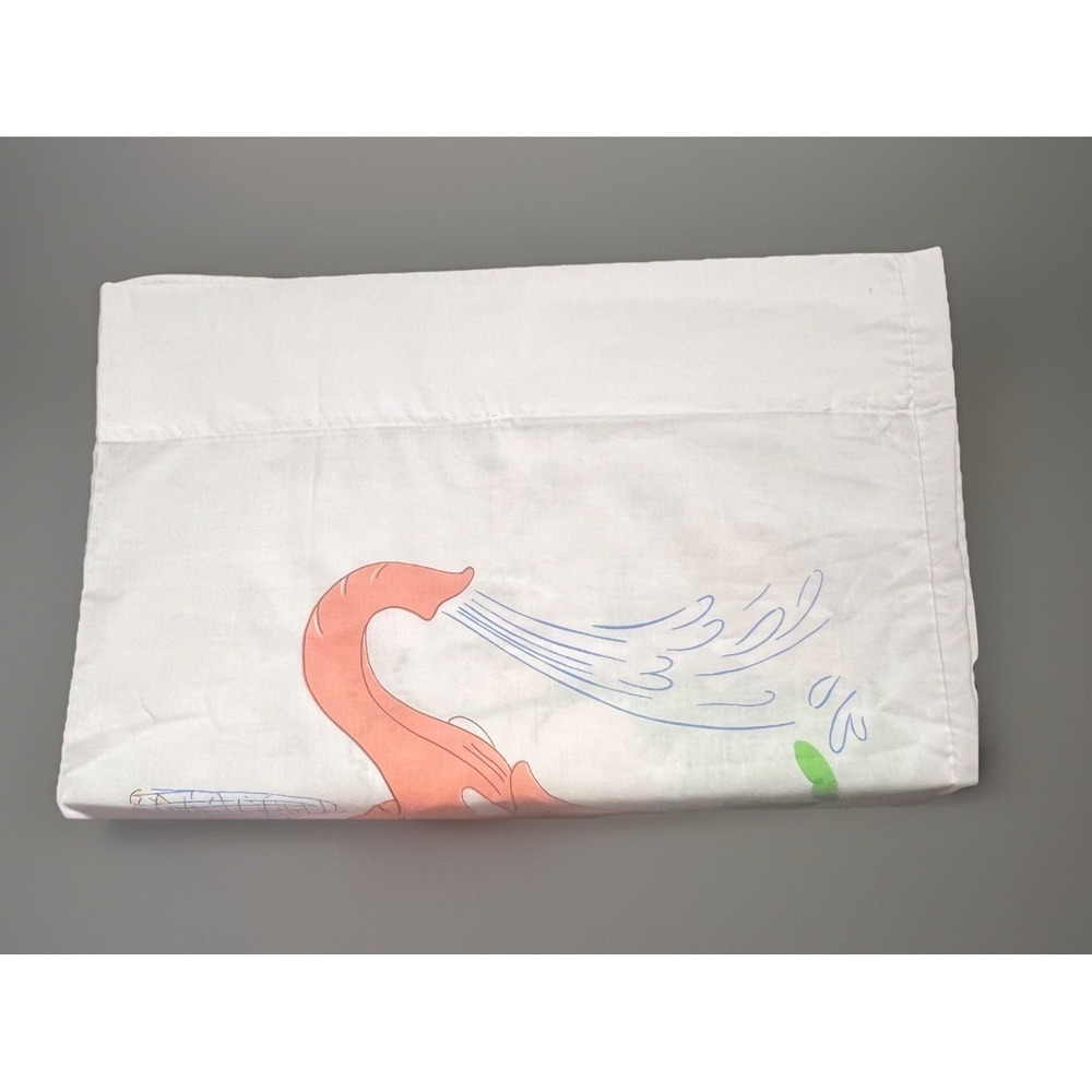 Vtg Sesame Street Pillow Case Big Bird Elephant Grover Ernie Oscar Grouch 70s - Picture 3 of 4